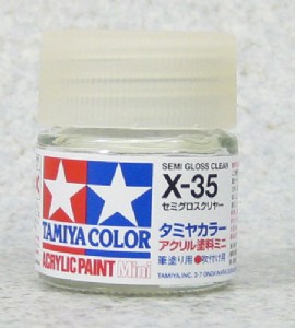 TAMIYA 壓克力系水性漆 10ml 半光澤透明色 X